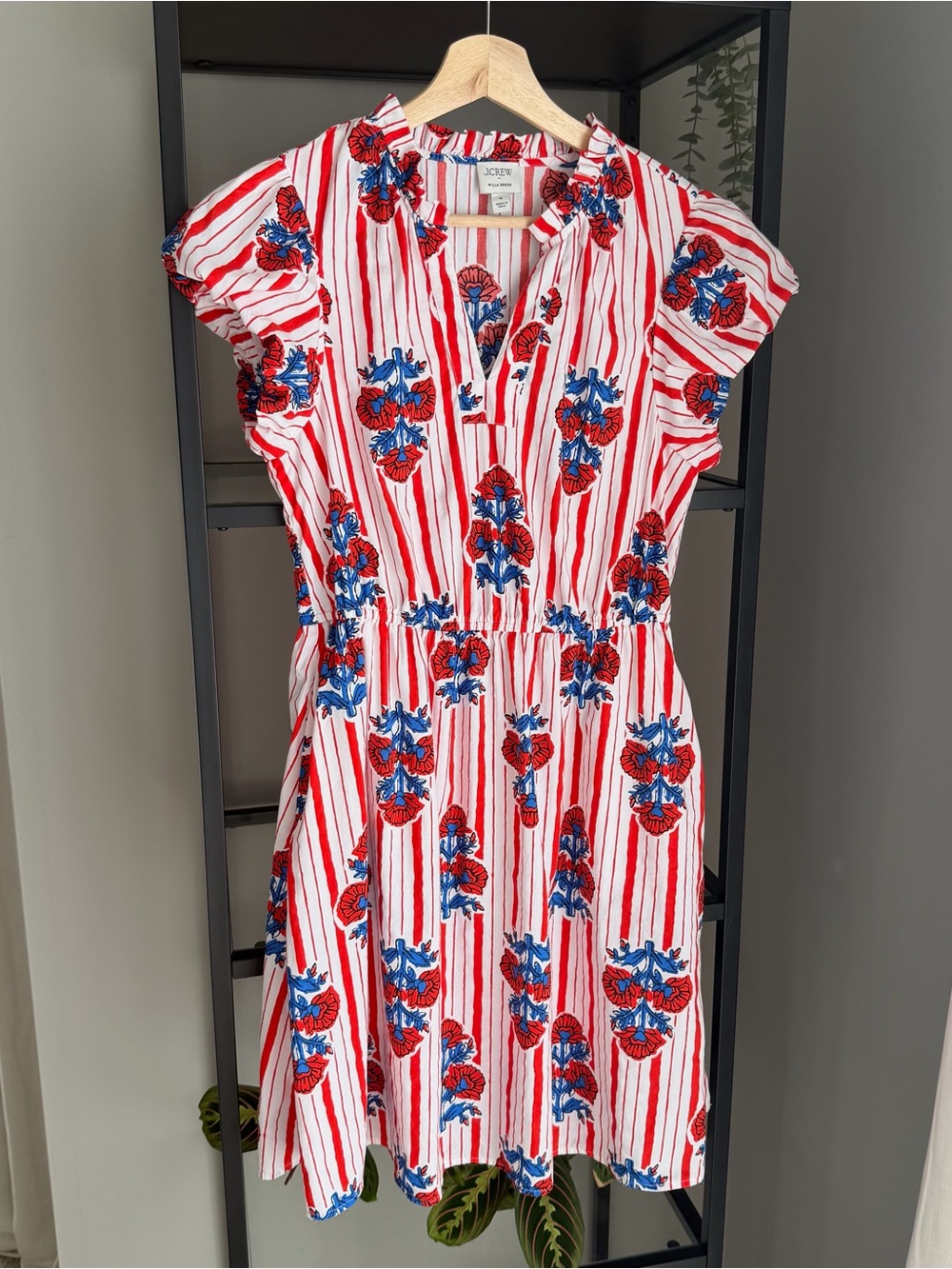 J. Crew Willa Mini Dress in Striped Floral